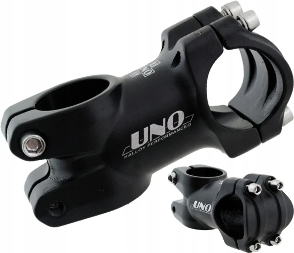 Potence de Vélo Uno Ahead Noire 31.8 x 60 mm en Alliage d'Aluminium Léger
