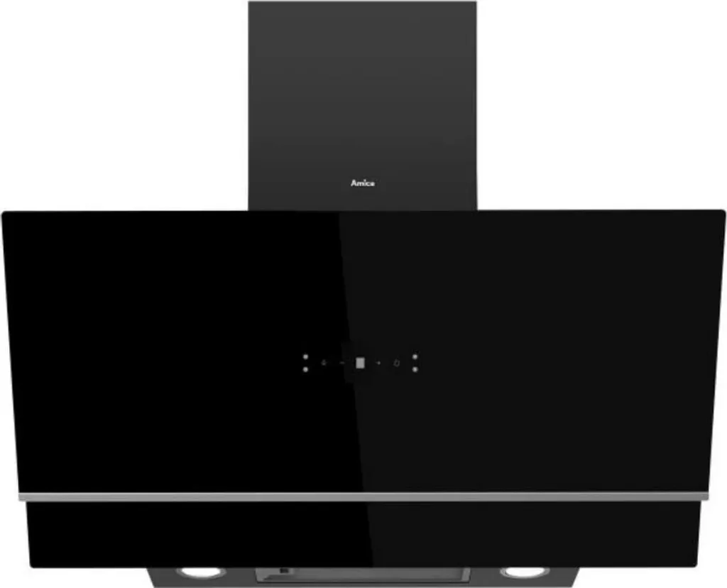 Hotte Amica AH4629 inclinée 90 cm 650m3/h verre noir pour votre cuisine
