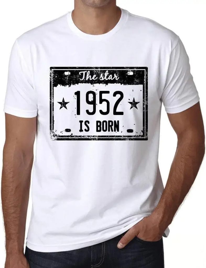 Herren Grafik T-Shirt Der Star wird 1952 geboren – The Star Is Born in 1952 – Geschenk 72. Geburtstag Jahrestag 72 Jahre Jubiläum 72 Jährige ...