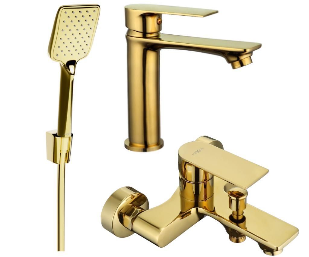Mexen Royo R62 zestaw wannowy, złoty - 72203R62-50 Zdjęcie produktu 