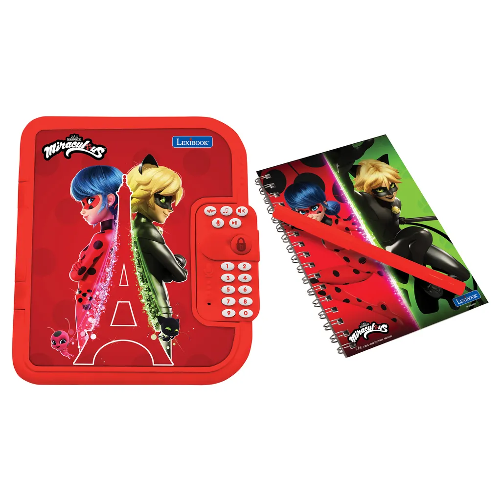 Journal intime électronique Miraculous avec coffre-fort secret Ladybug
