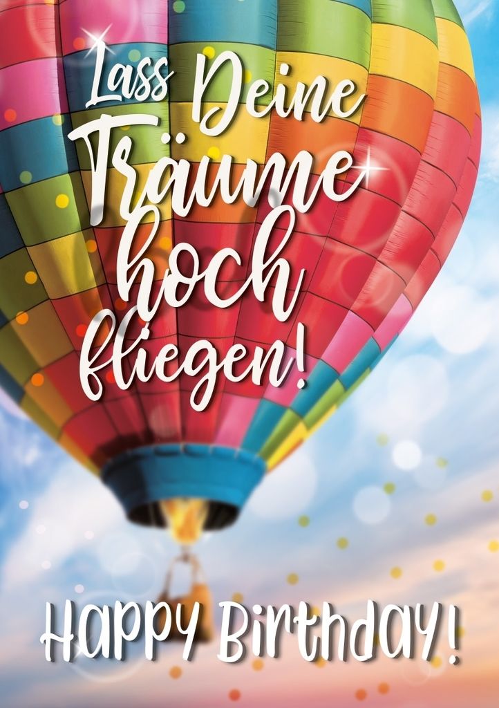 Geburtstag - Great Cards - Soundkarte und Lichtkarte im Format 21,0 x