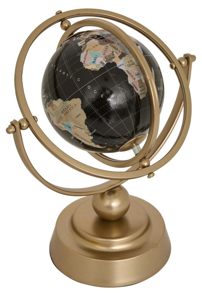 Globus bota h.25cm metall vergoldet - Atmosphera créateur d'intérieur