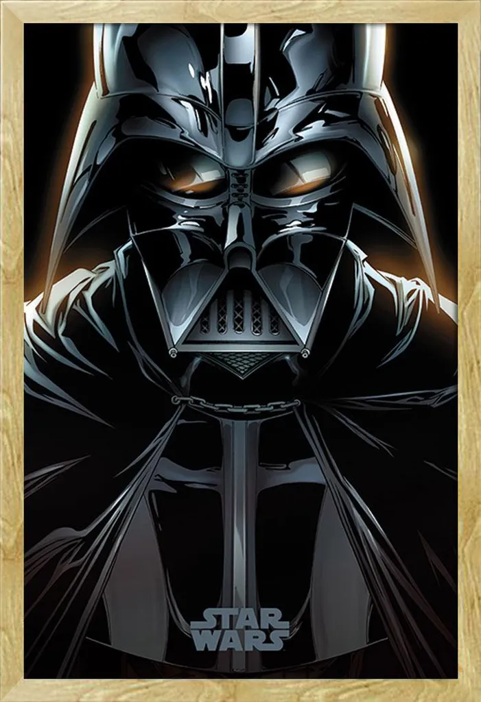 Poster Star Wars Dark Vador Encadré : Fini les Affiches Qui Gondolent