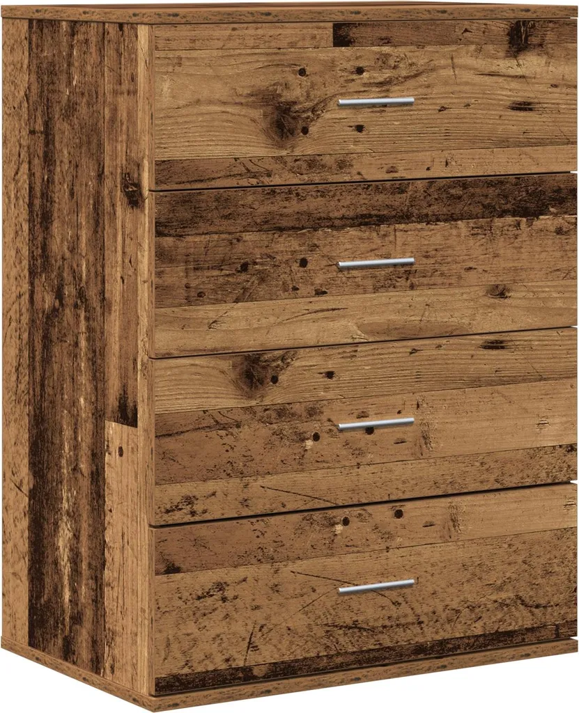 Buffet avec tiroirs vidaXL en vieux bois 60x39x80 cm Bois composite