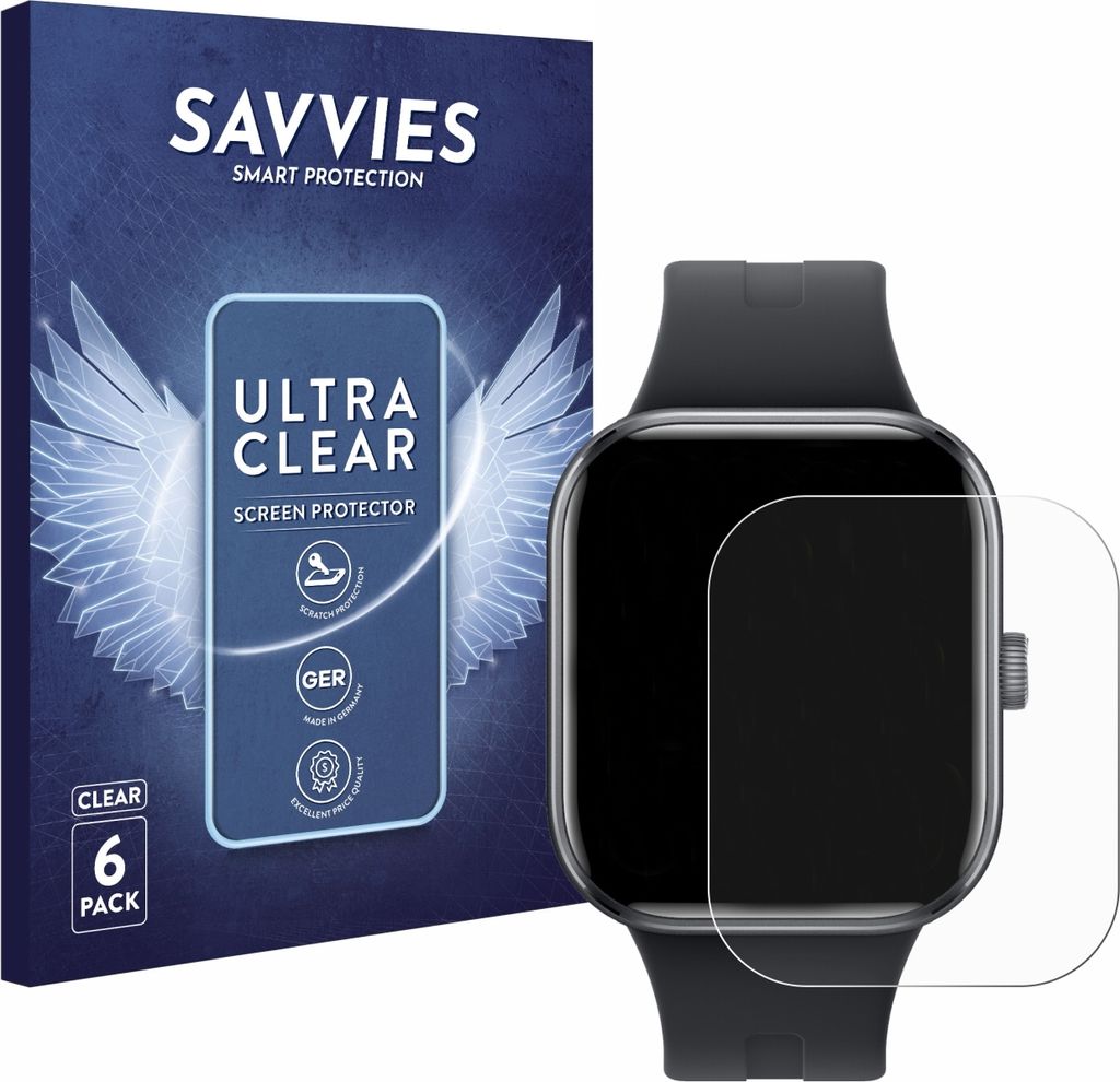 6x Für Xiaomi Redmi Watch 5 Schutzfolie Savvies Produktbild 