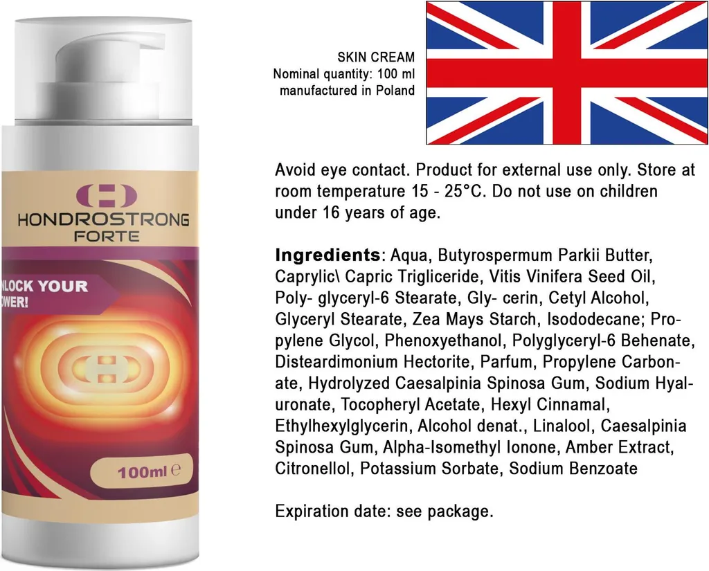 Hondrostrong Forte 500ml Crema Articolare - Formula Potenziata 5 Pack - 5