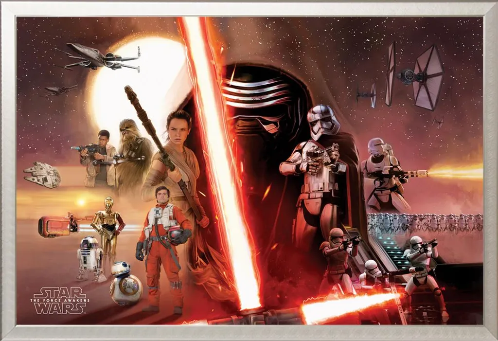 Poster Star Wars EP7 Galaxy Shinsuke Maxi: Alluminio e Vetro Acrilico