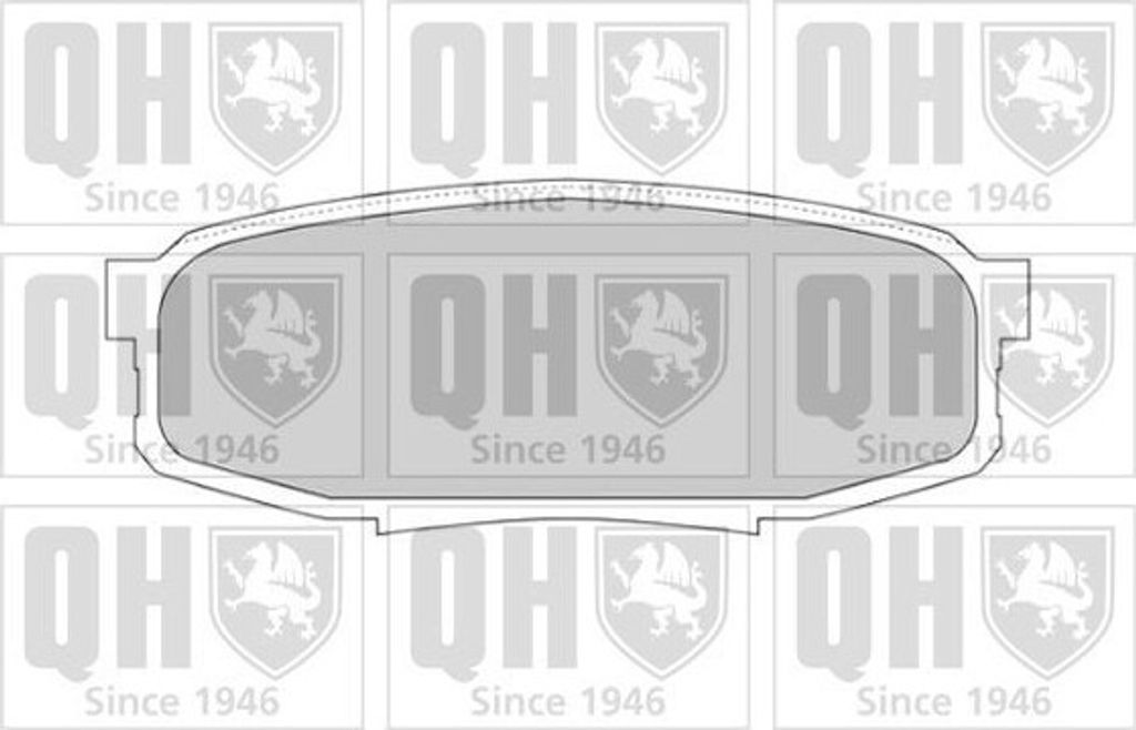 QUINTON HAZELL Bremsbeläge Satz Hinten Bremsklötze für TOYOTA LAND CRUISER 150 (KDJ15, GRJ15) BP1738