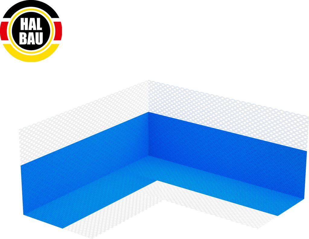 Dichtecken 20St. Innenecken Abdichtung Flüssigfolie Dichtband Dusche Bad Elastomer Halbau HN01