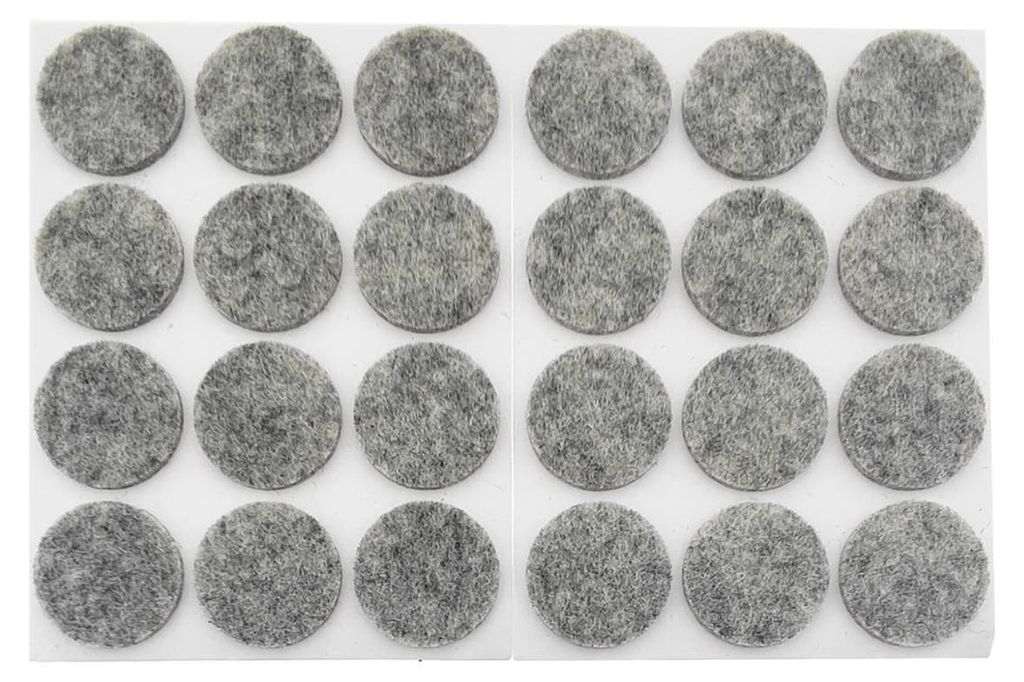 24 Filzgleiter grau, Ø 25 mm, rund Produktbild 