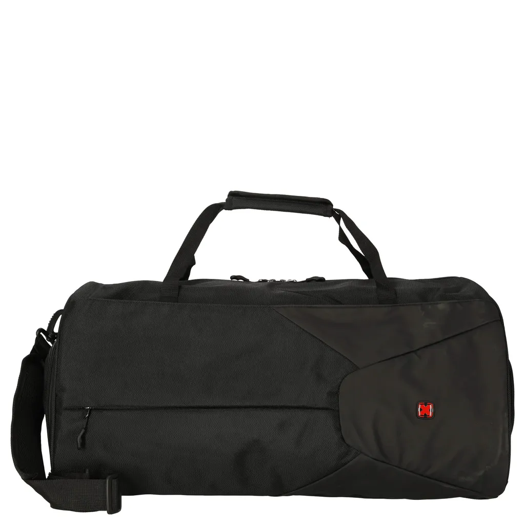 Sac de sport 60 cm Travel N Meet Noir - Dernier Modèle Grande Capacité