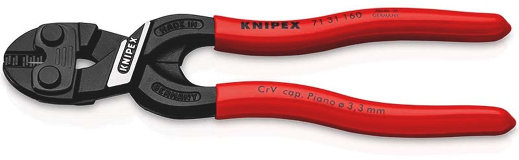 Knipex 71 31 160, Rot, PVC, HRC 65, Schwarz, 160 mm, 215 g Produktbild 