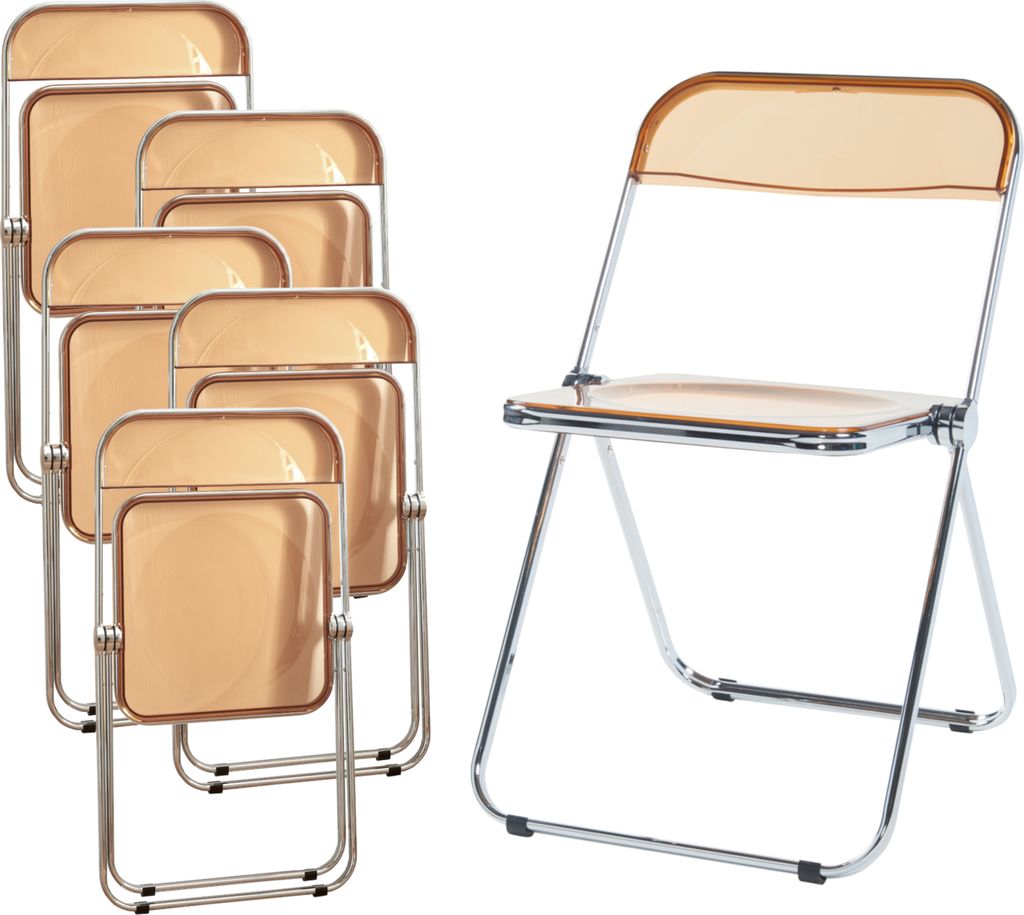 Chaise pliante 'Pornainen' set de 6 pièces structure acier Image du produit 