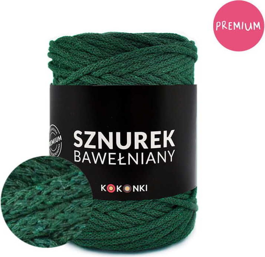 Makramová šňůra z bavlny PREMIUM od KOKONKI, 5 mm, balení Obrázek produktu 