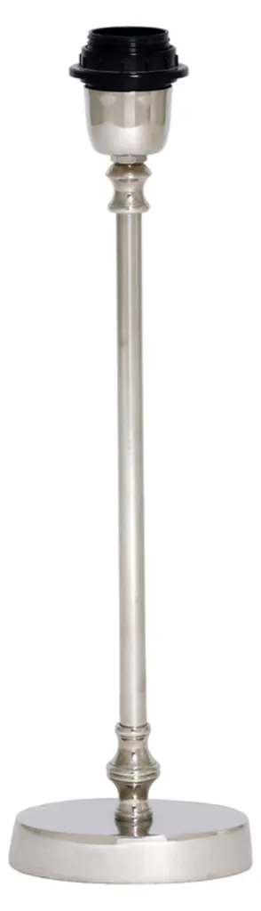 Socle de lampe à poser ovale en métal nickel Sutri 37 cm pour salon