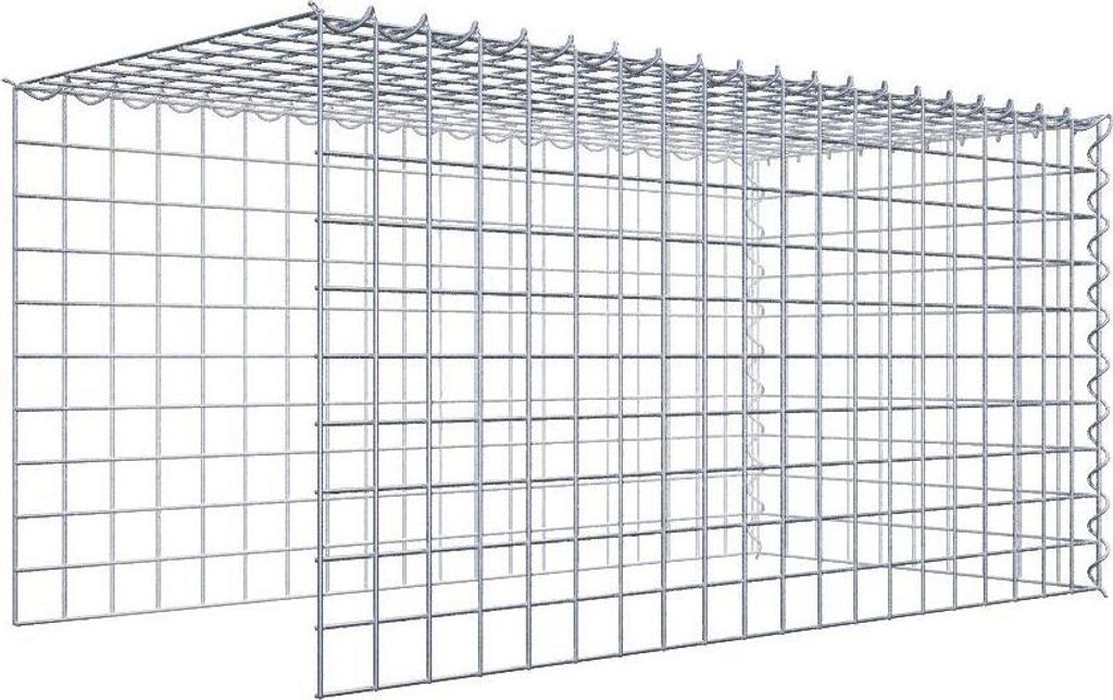 Anbaugabione Typ 4 100 cm x 50 cm x 50 cm (L x H x T), Maschenweite 5 cm x 5 cm, Spirale
