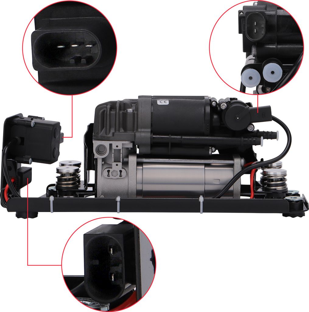Kompressor + Luftfederung Ventilblock + Halterung für BMW Produktbild 6