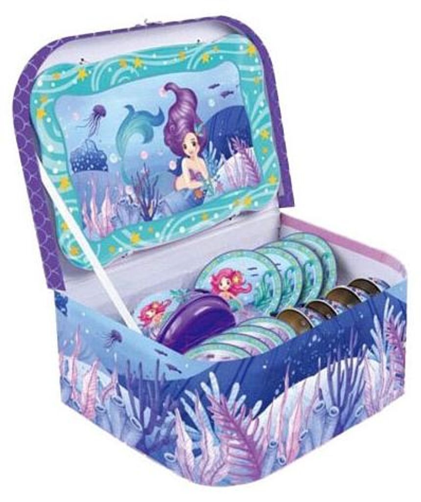 Mermaid-Teeservice im Picknickkorb