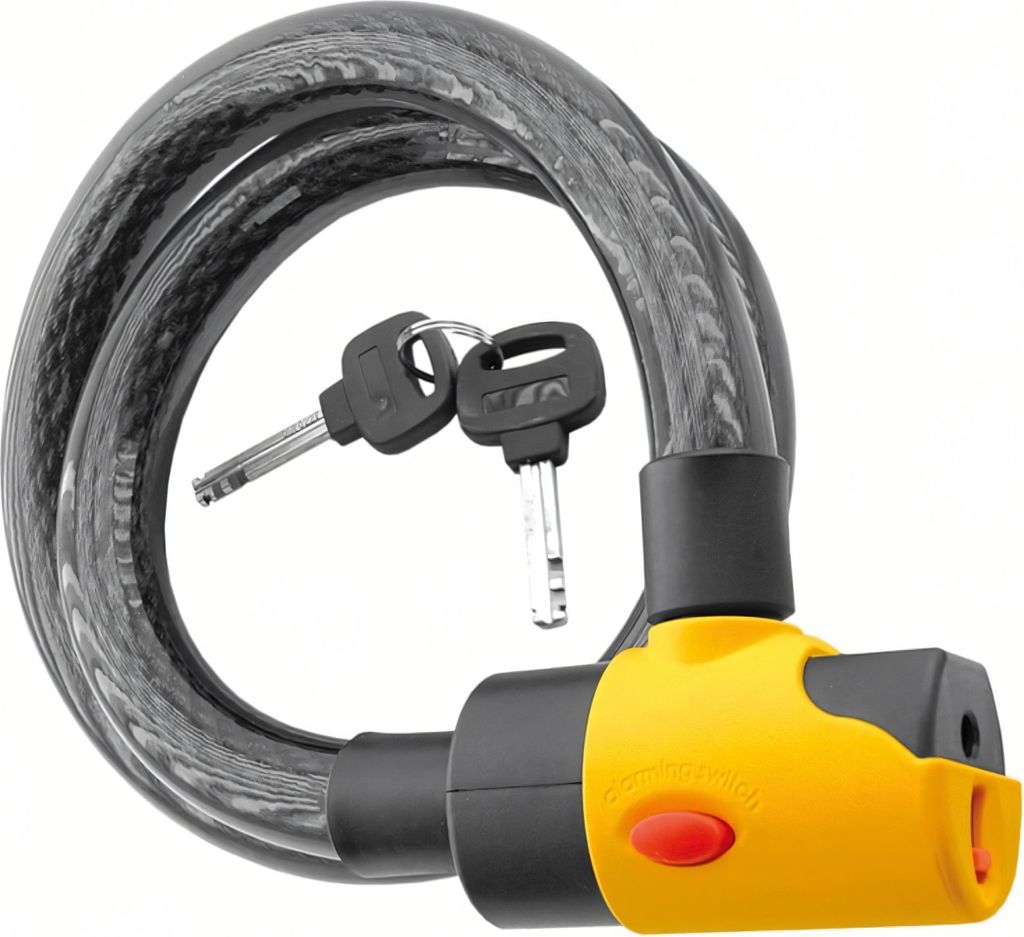 Alarm-Kettenschloss Safety für Fahrräder - 16mm Stahl, 100cm, 90dB Alarm
