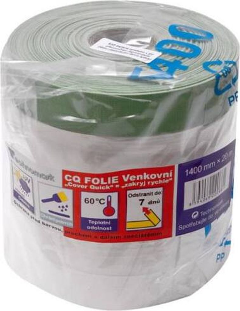 Abdeckfolie mit Band, 20 m x 1400 mm, außen