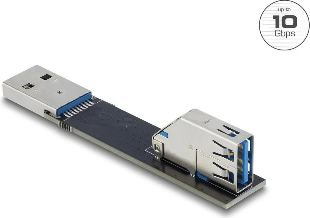 Adaptateur USB Coudé 90° pour Port USB Serré Gain de Place 10Gbps
