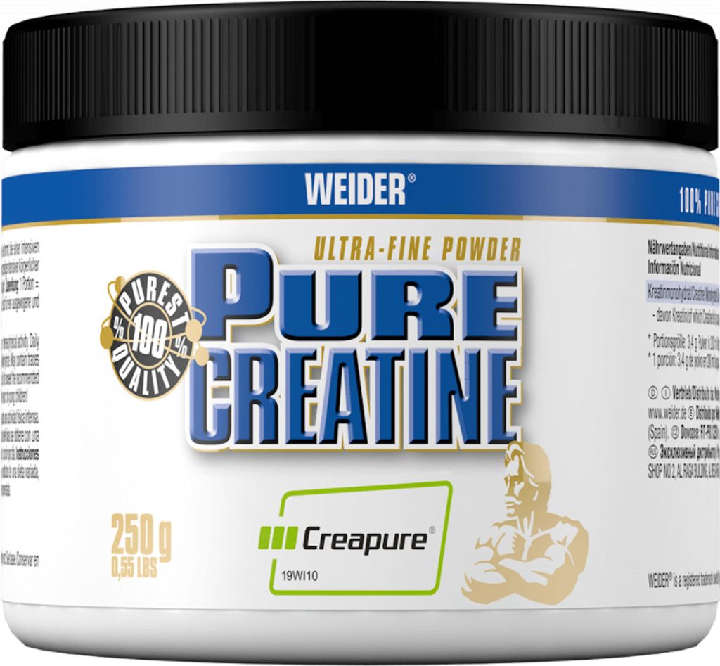Pure Creatine Kreatin Pulver, Geschmacksneutral, 250 g Produktbild 