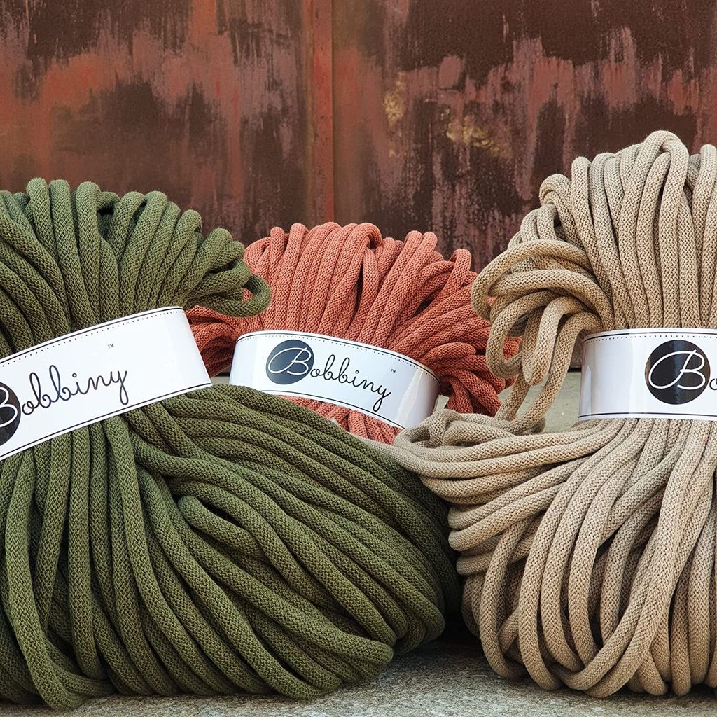 Bobbiny, filato Jumbo, cordoncino da 9 mm x 100 m (eucalipto