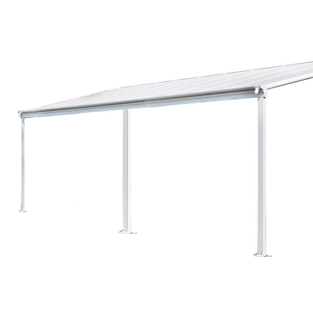 HOME DELUXE - Terrassenüberdachung SOLIS Weiß, B/T/H: 434 x Produktbild 