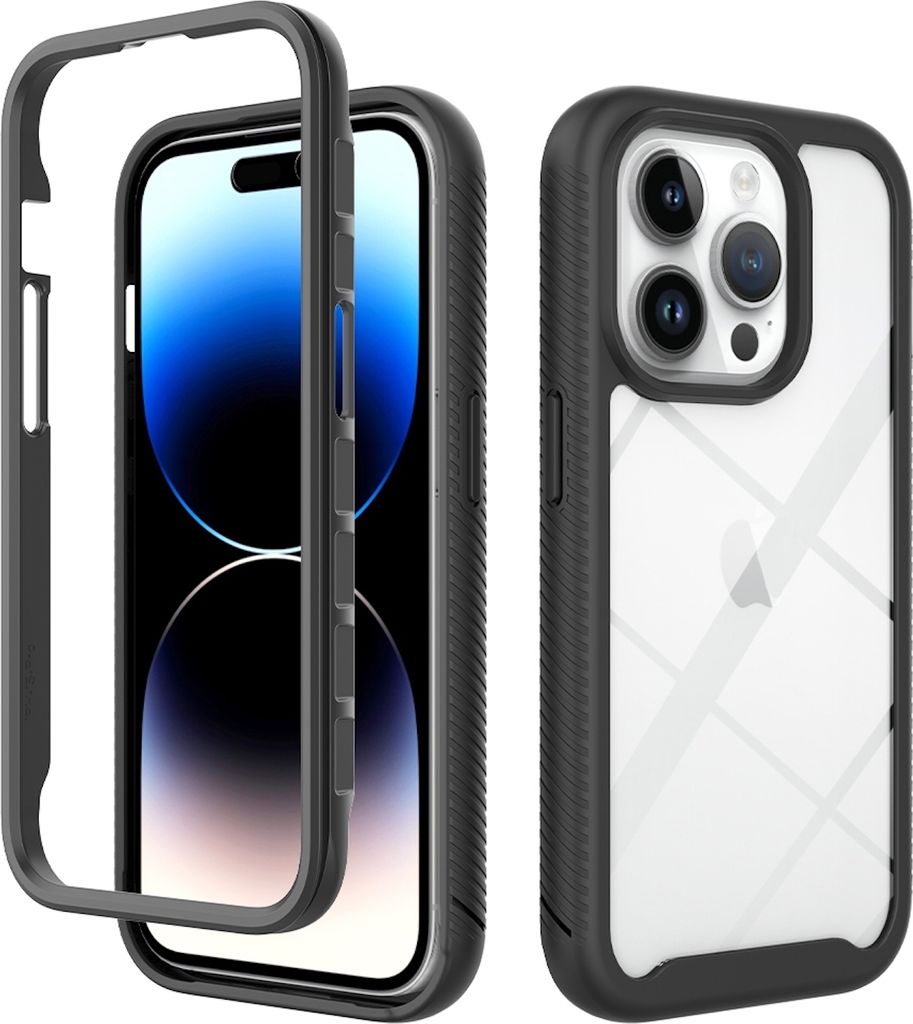 Für Apple iPhone 15 Pro Schock robuste TPU + PC verstärkte Ränder Handy Hülle