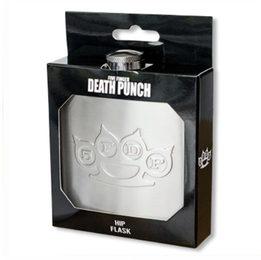 Five Finger Death Punch Flachmann Logo silberfarben Standard