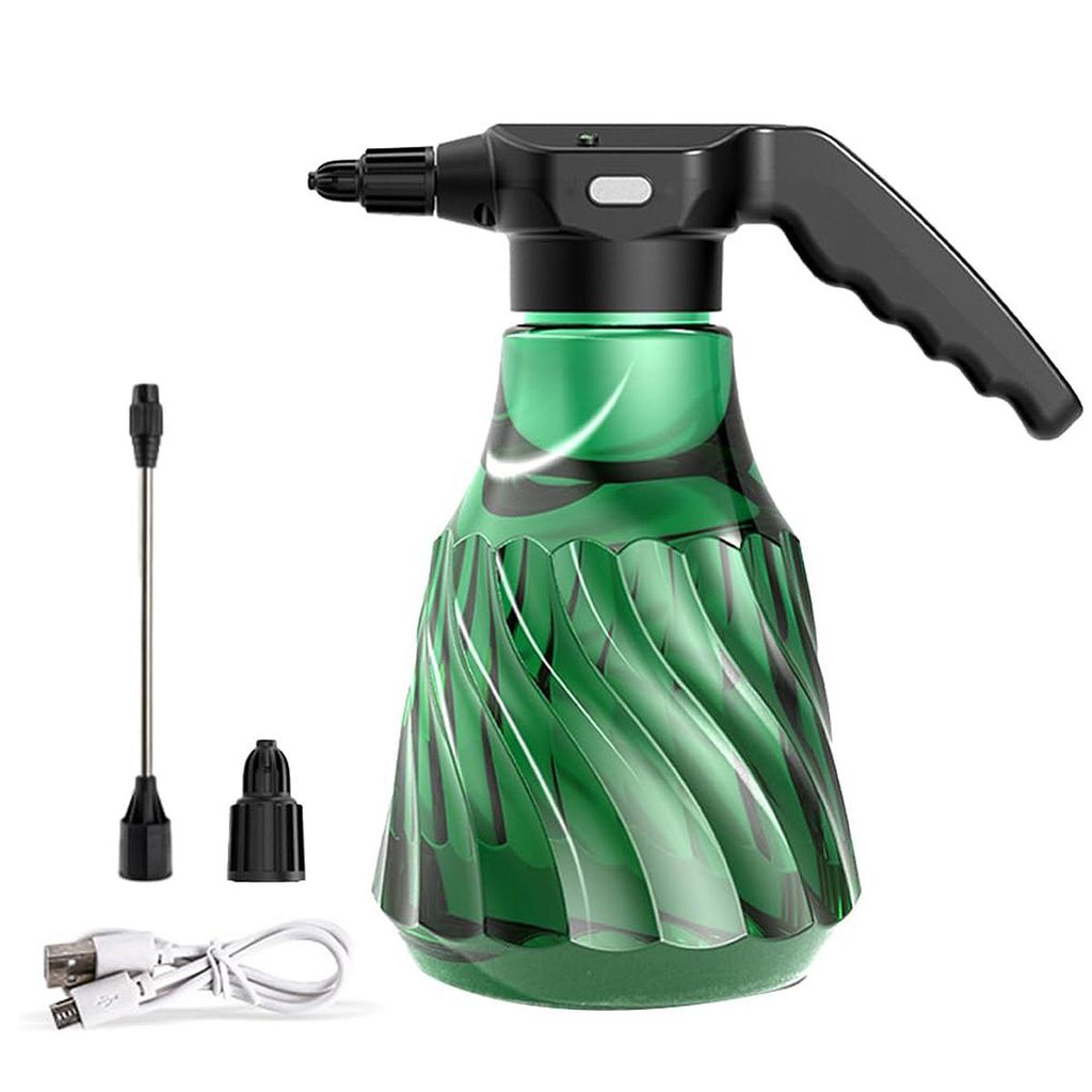 Elektrischer Pflanzensprüher, 2L Gartensprüher, wiederaufladbar, für drinnen und draußen, batteriebetrieben mit verstellbarer Düse