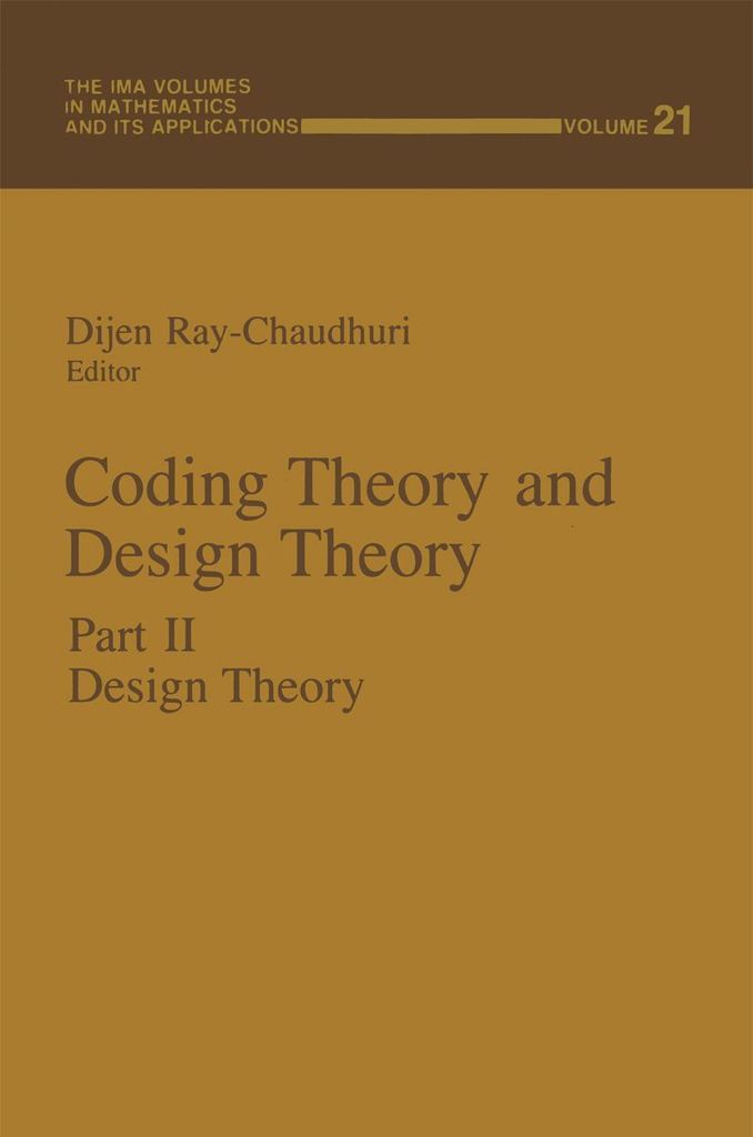 Coding Theory and Design Theory