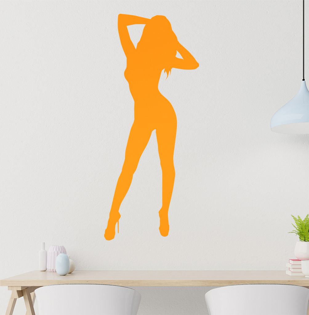 sexy Girl Wandtattoo in 6 Größen - Wandaufkleber Wall Sticker - Dekoration, Küche, Wohnzimmer, Schlafzimmer, Badezimmer