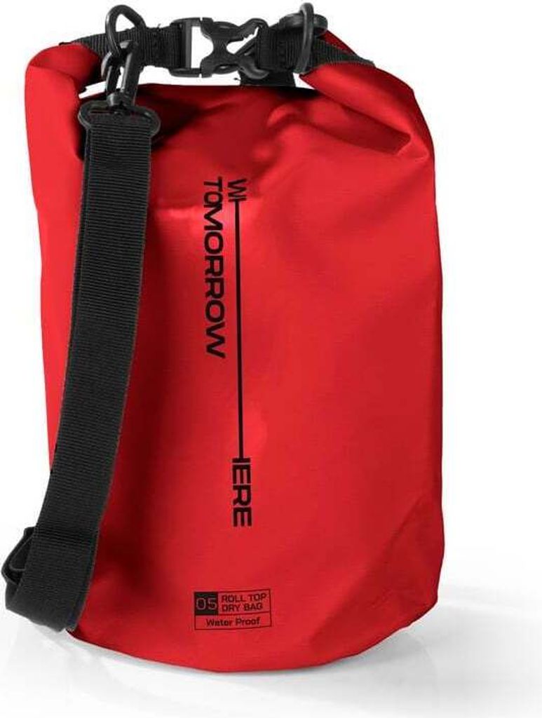 Where Tomorrow PVC dry bag - Style 02 - 5L - rot