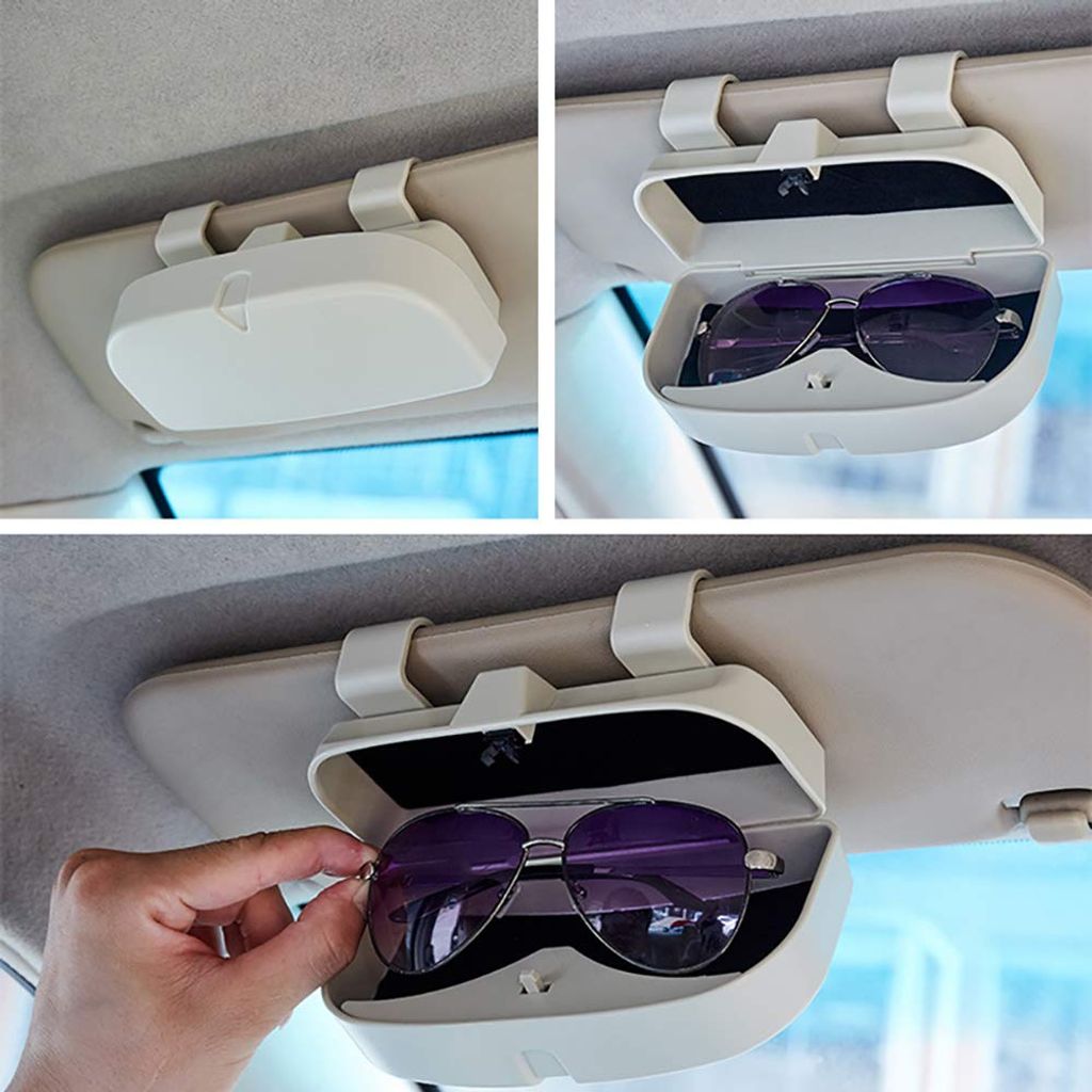 Für   Peugeot 206 207 308 408 508 4008 Autozubehör Interieur GGKYX Auto Brillenetui Sonnenbrillenhalter Brillenbox    