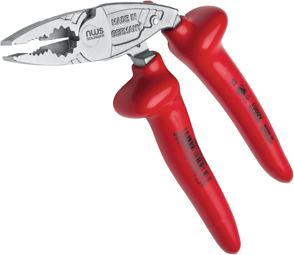Pince de force ErgoCombi ergonomique NWS 1096-43-200 avec coupe intégrée