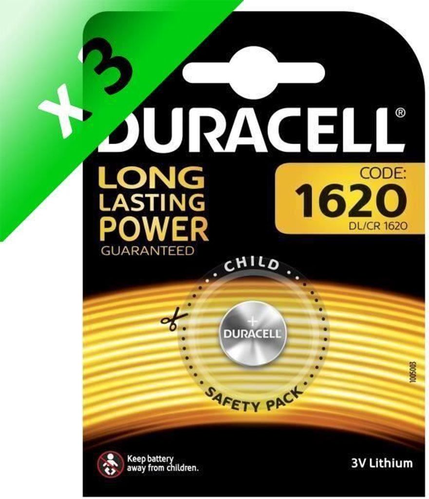 Los 3 - DURACELL Spezialbatterien Lithium Typ 1620 Los 1