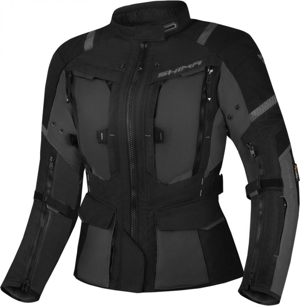 SHIMA Hero 2.0 wasserdichte Damen Motorrad Textiljacke, schwarz, XS