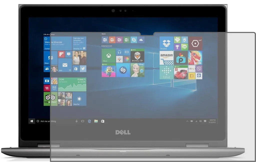 2x pellicola protettiva compatibile con Dell XPS 14 9440 Antishock, cristallino, vetro ibrido, pellicola protettiva