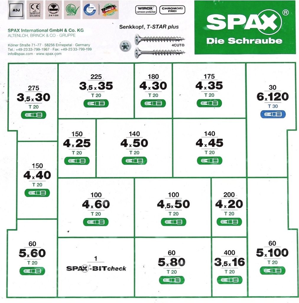 Spax Sortimentskasten L-Boxx 102 & BITBOX - 2.445 teilig Produktbild 23