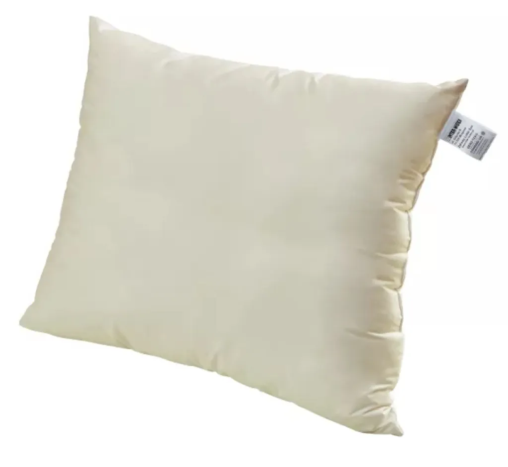 Oreiller Anti-allergique 60x60 Senna Home - Fibre Soft Moelleuse Crème
