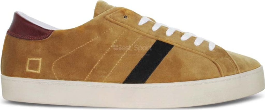 Italienische D.A.T.E. Herren Hill Low braun Leder handgefertigte Turnschuhe 40