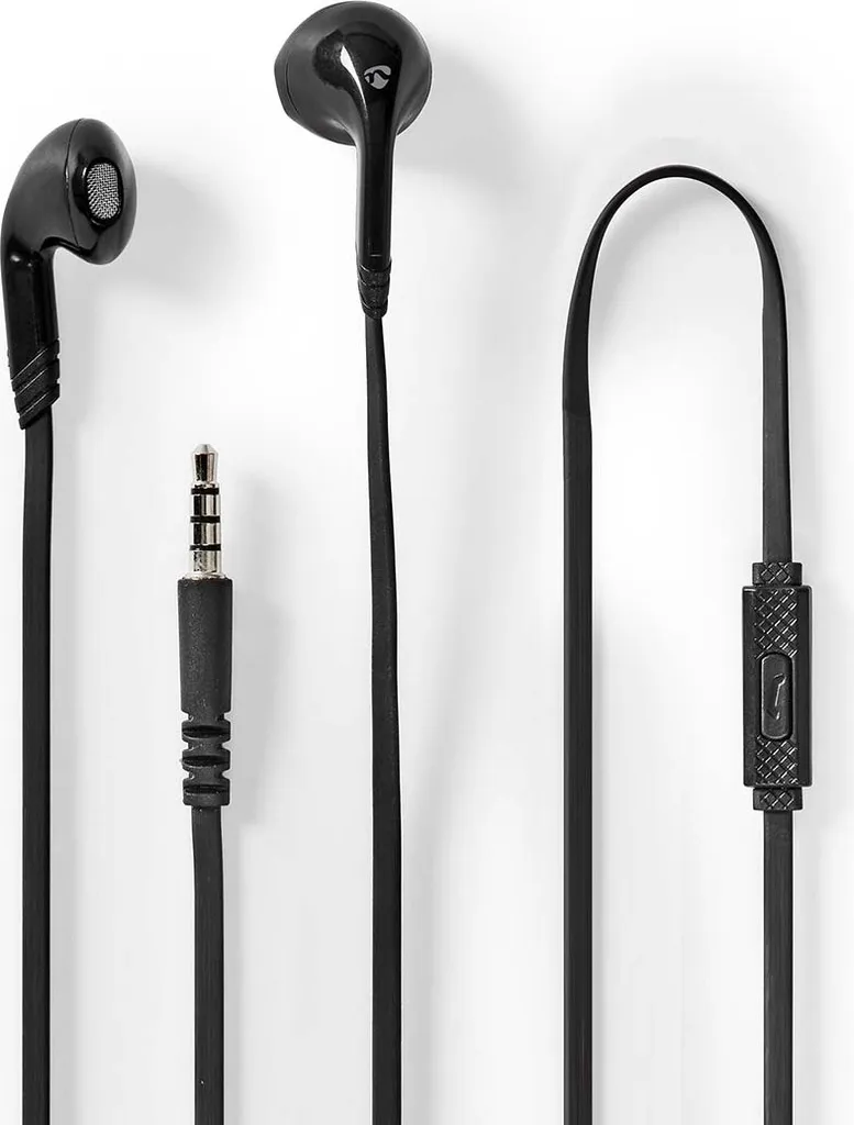 Cuffie con Microfono per Ufficio | Cavo 1.2m e Controllo Volume Nero