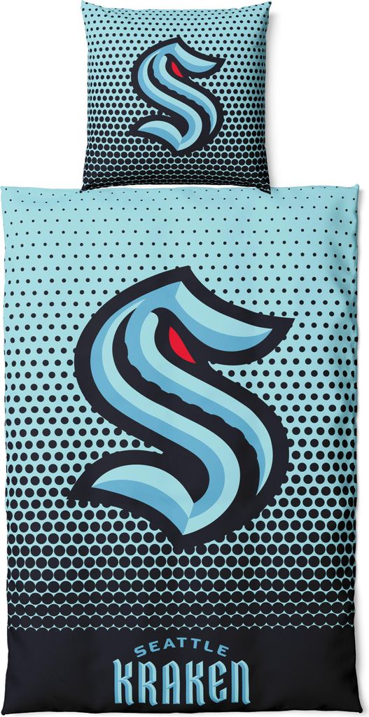 Bettwäsche-Set/Bedding Set 'DOTS' Seattle Kraken