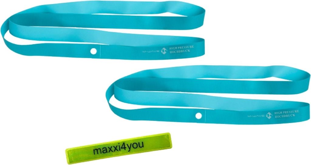 M-WAVE 2 x Rimtape Hochdruckfelgenband 28"/29"x16 inkl. maxxi4you Reflexband