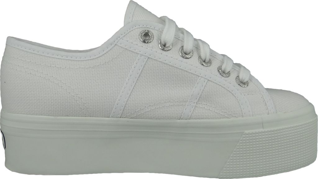 Superga 2790 Cotu Frauen Schnürung Segeltuch Plattform Produktbild 9