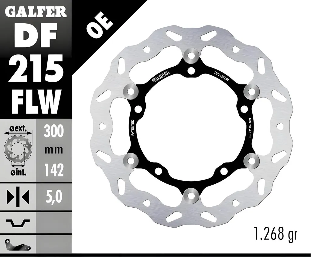 Paire de disques de frein avant flottants 300mm Kawasaki Z900 Ninja 650