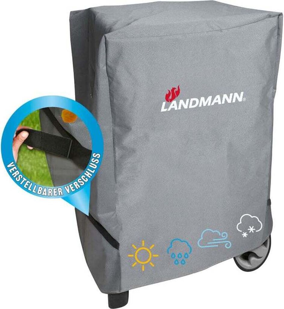 LANDMANN Wetterschutzhaube 15724 Premium 95x106x45cm grau Produktbild 