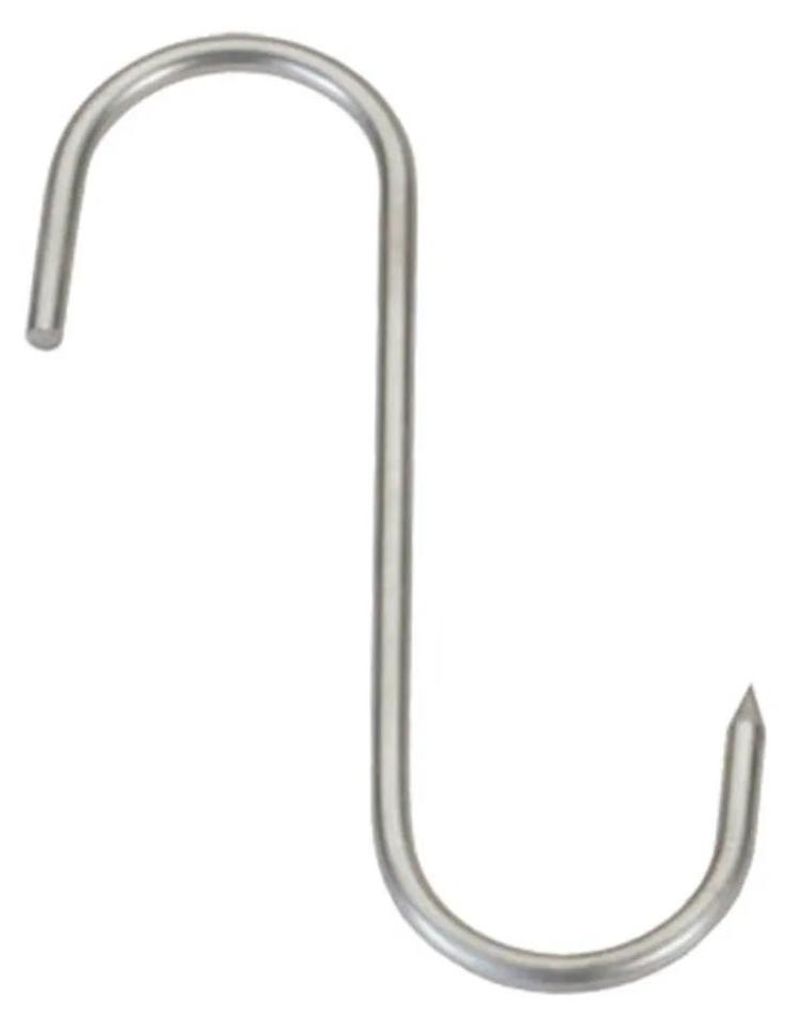 Sauvic 80x4 Mm Fleischhaken 3 Einheiten Silber Silber One Size